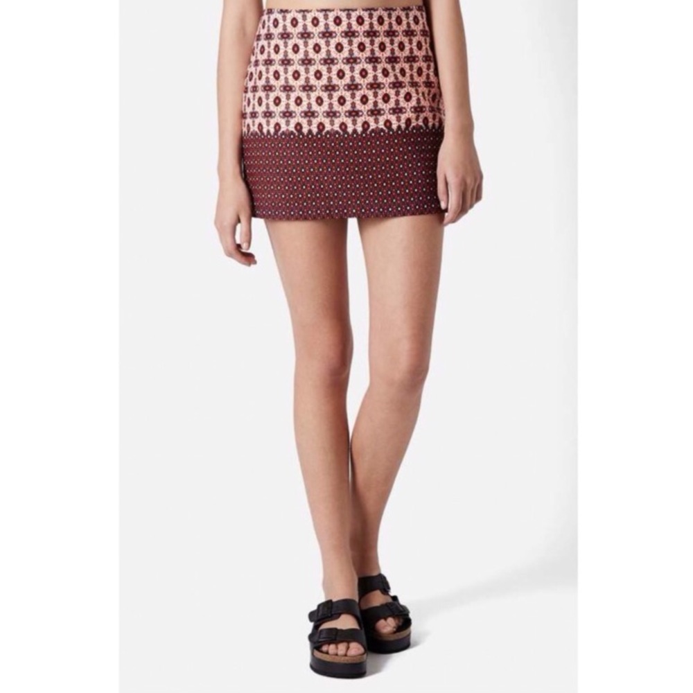 TopShop Pelmet Patterned Skirt